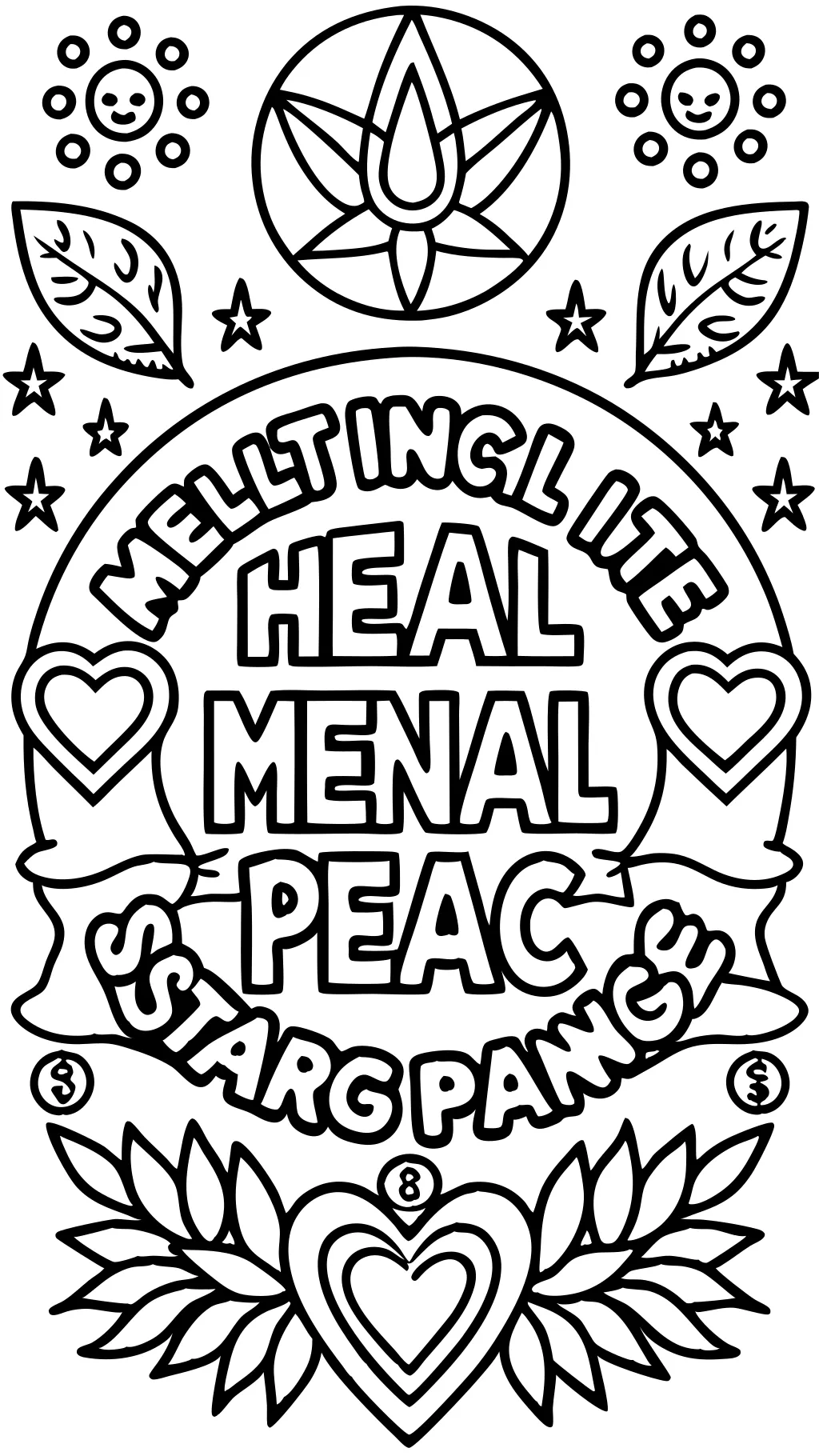 coloring pages mental health